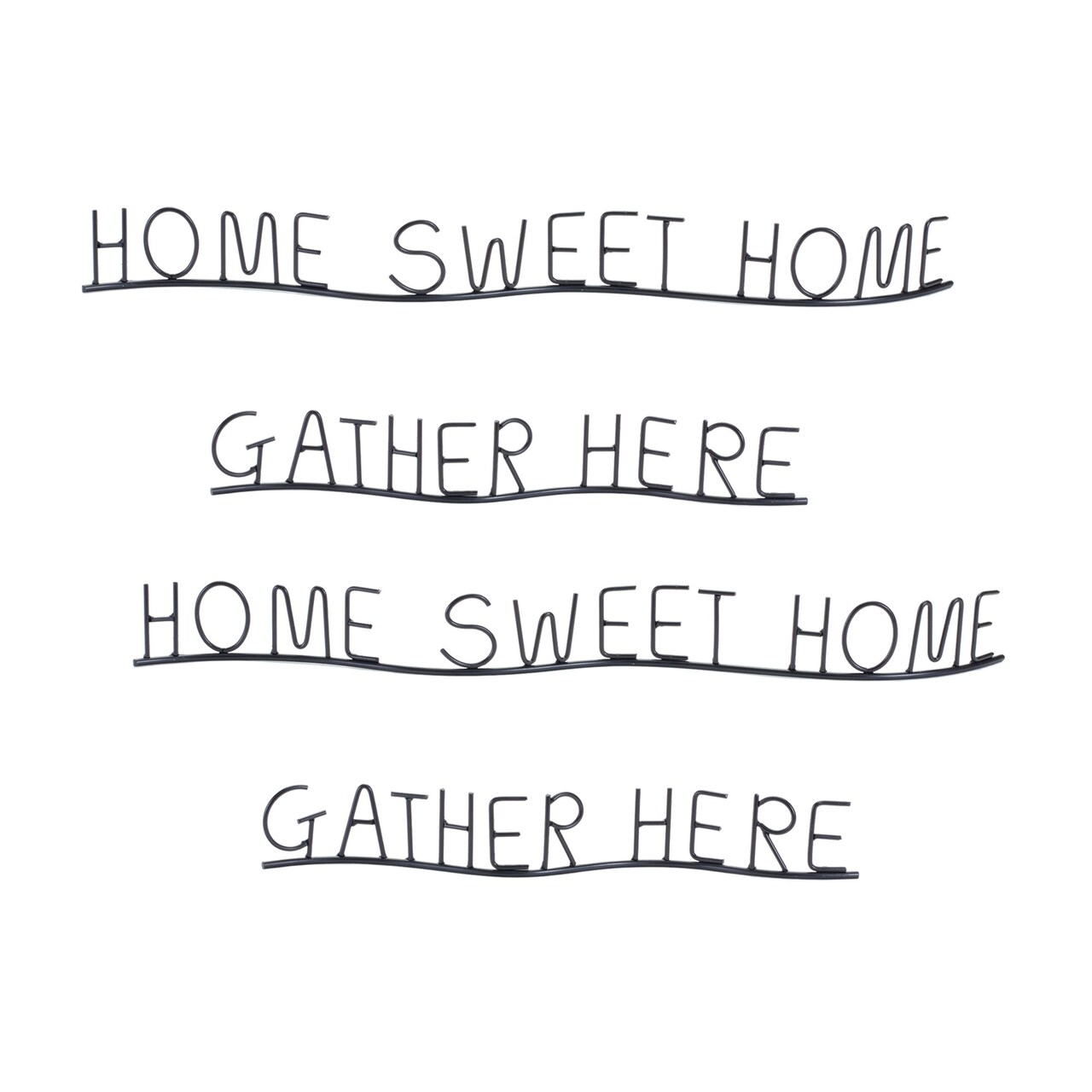 Melrose Gather and Home Sentiment Decorations - 21" - Set of 4